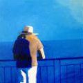 detail-devant-la-mer-silhouette-au-chapeau-promenade-des-anglais-peinture-tableau-sylvie-bertrand-peintre-nice-art-atelier-galerie-painting-painter