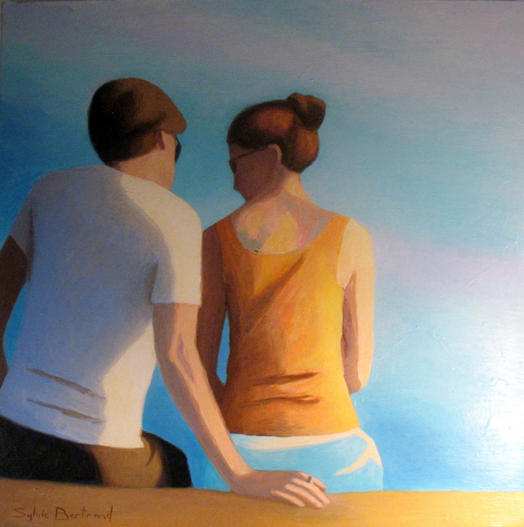 2-silhouettes-devant-la-mer-promenade-des-anglais-couple-amoureux-nice-tableau-sylvie-bertrand-peintre