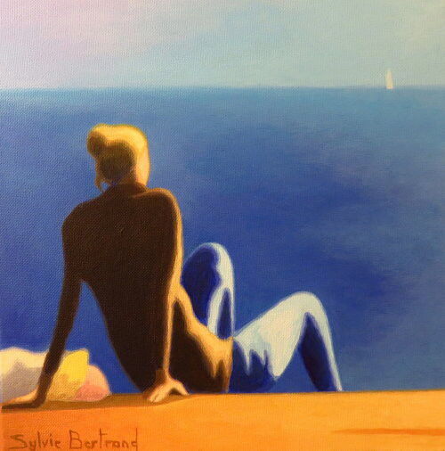 devant-la-mer-jeune-fille-sylvie-bertrand-peintre-nice